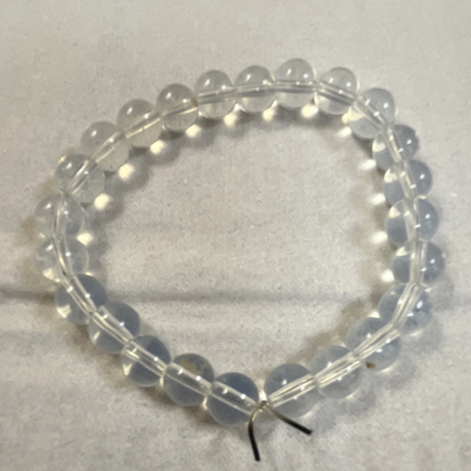 Opalite Round Beaded Bracelet for Unisex Adults