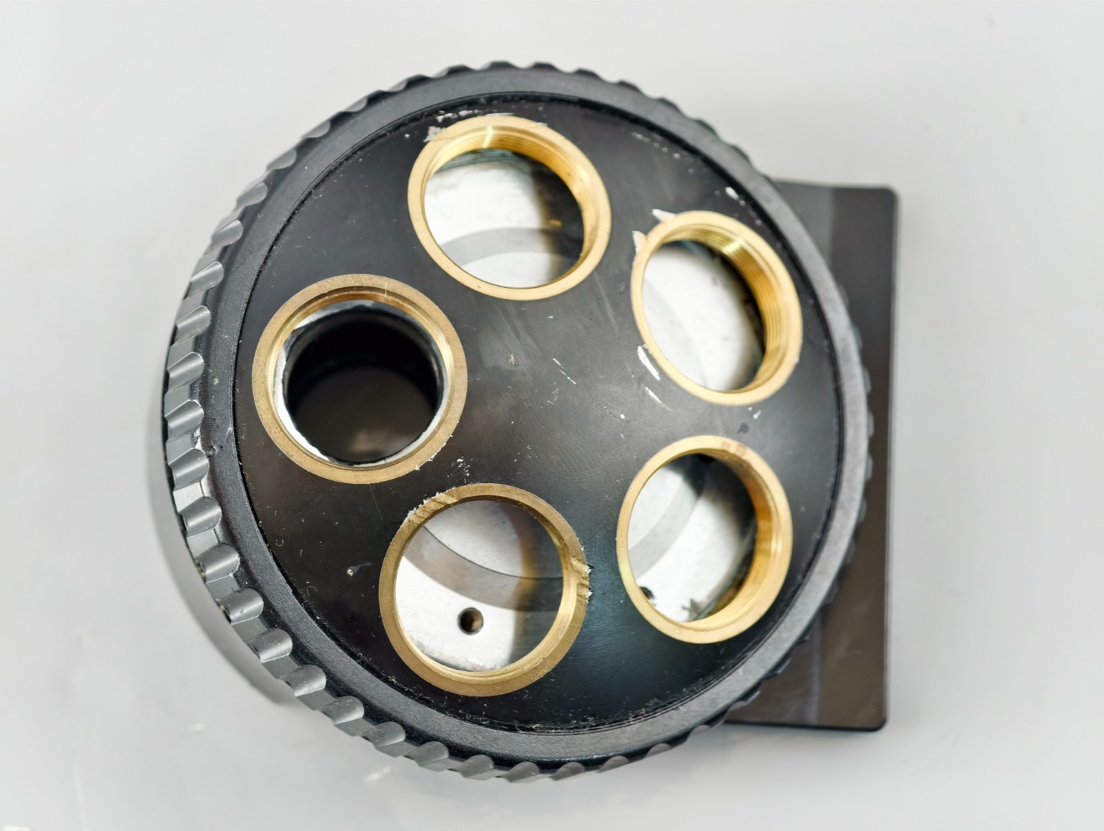 OLYMPUS 5 POSITION OBJECTIVE TURRET/NOSEPIECE FOR BX40 MICROSCOPE