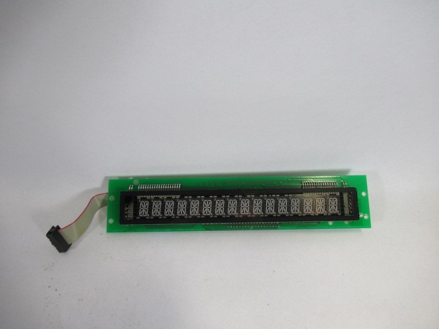 B&R BRDI13-0 Rev, F0 16 Character Fluorescent Display w/F1PKA2-0 Cable NOP