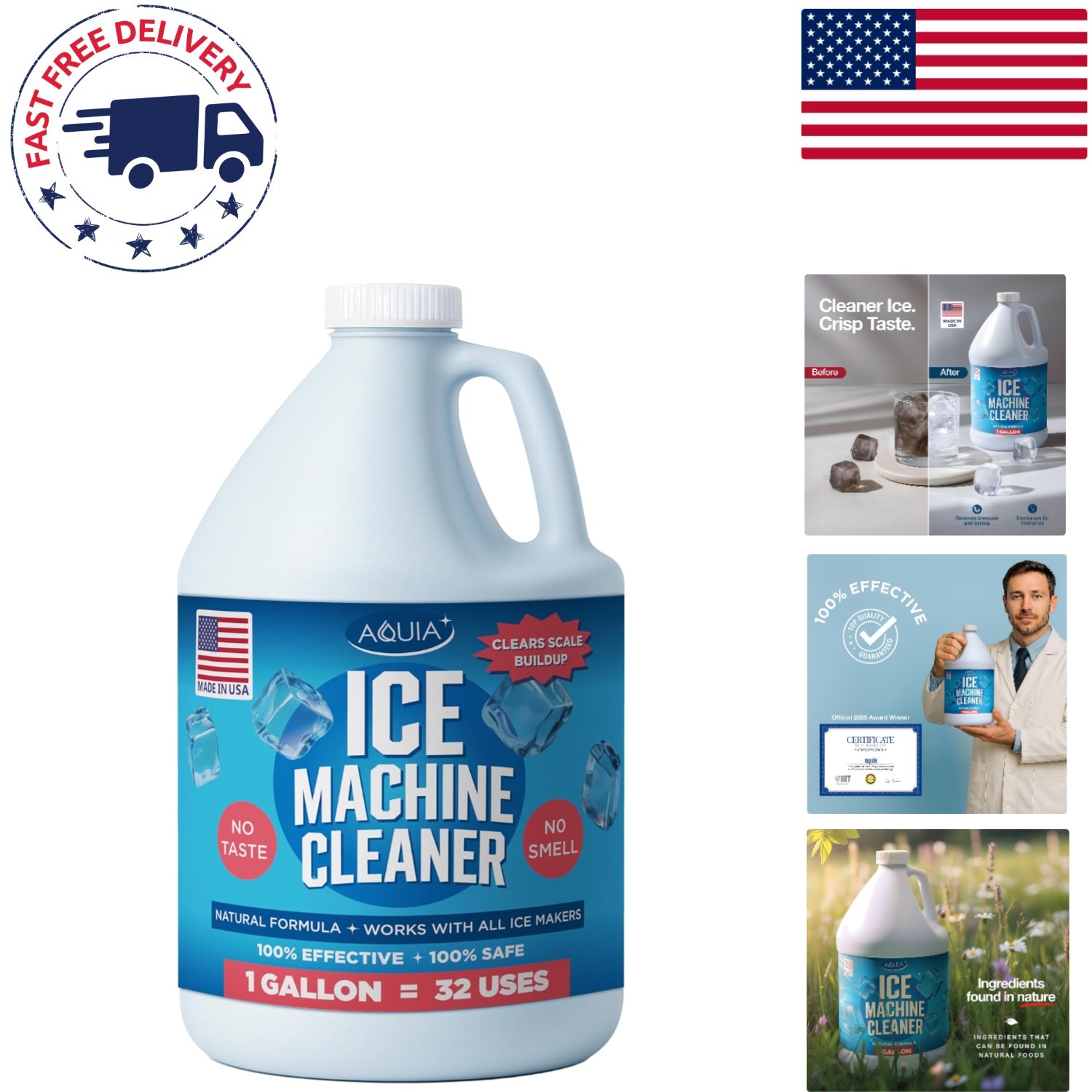 Gallon Ice Machine Cleaner & Descaler - Superior Performance for All Brands