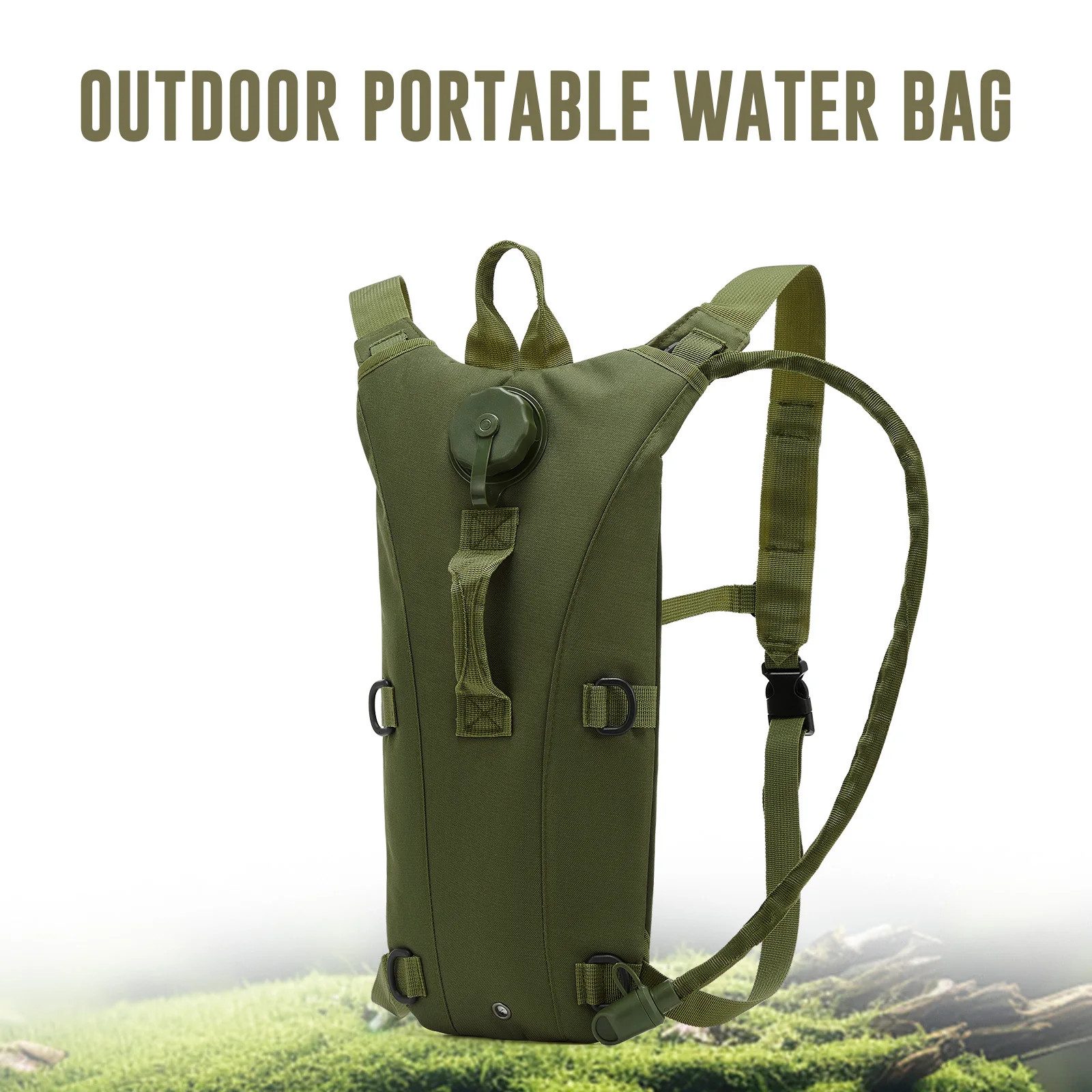 3L Water Bladder Hydration Backpack Hiking Camping Bag Tactical Molle Daypack