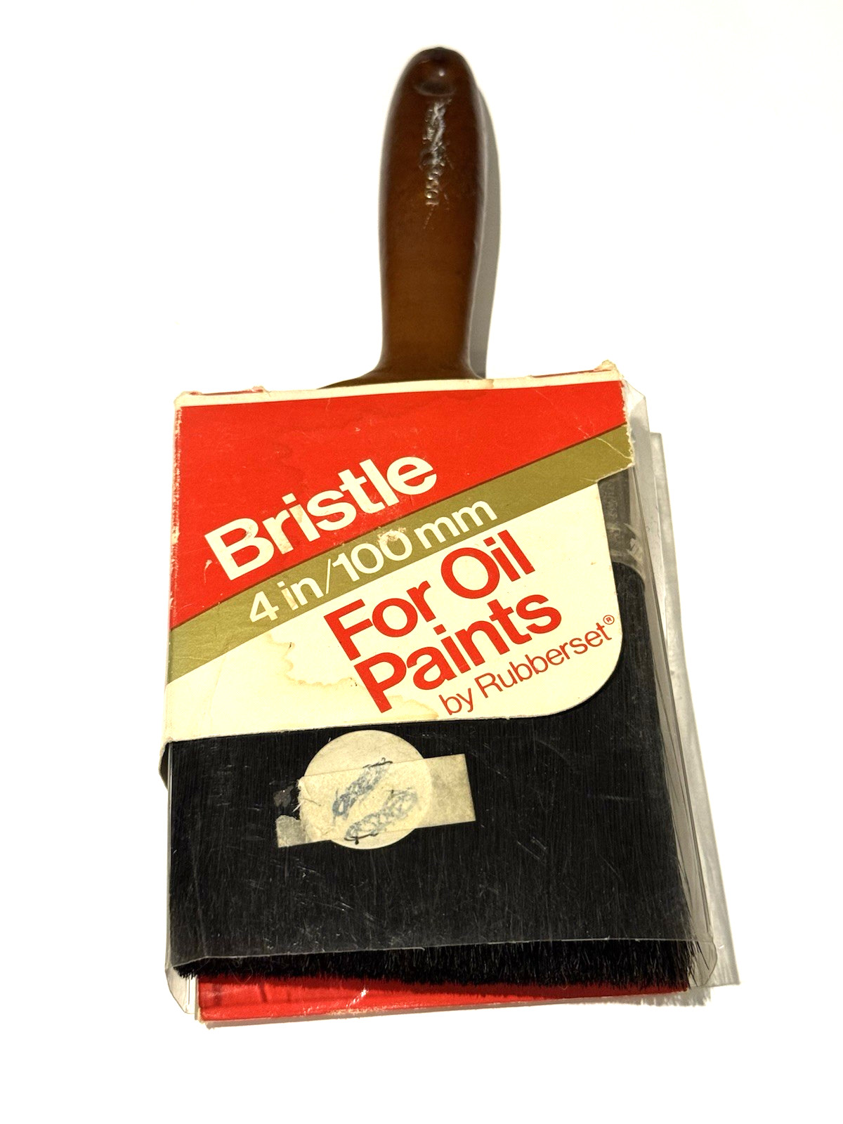 VTG Rubberset China Bristle Paint Brush for Oil Paints 1050 Brown 4 Inch READ