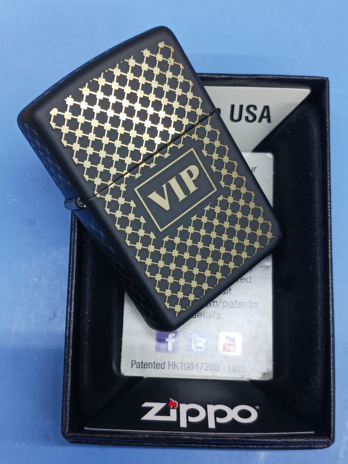 Zippo 28531 VIP Black Matte