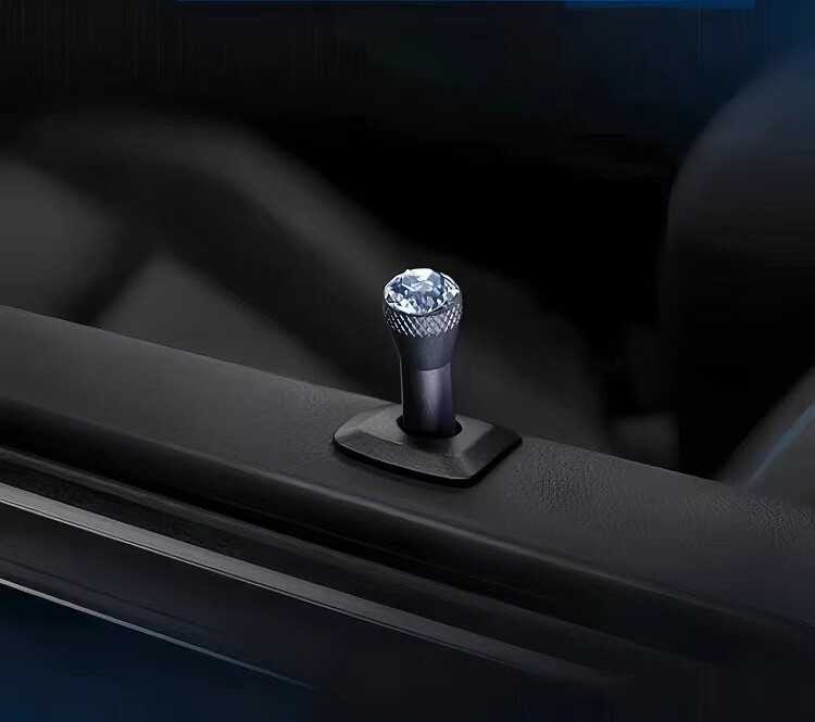2PCS Crystal Car Interior Door Locking Lock Knob Pull Pins For BMW Mini series