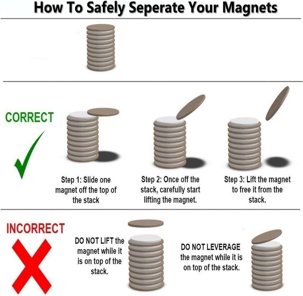 60pcs Durable Mini Round Magnets - Nickel Coated for Crafts & Organization
