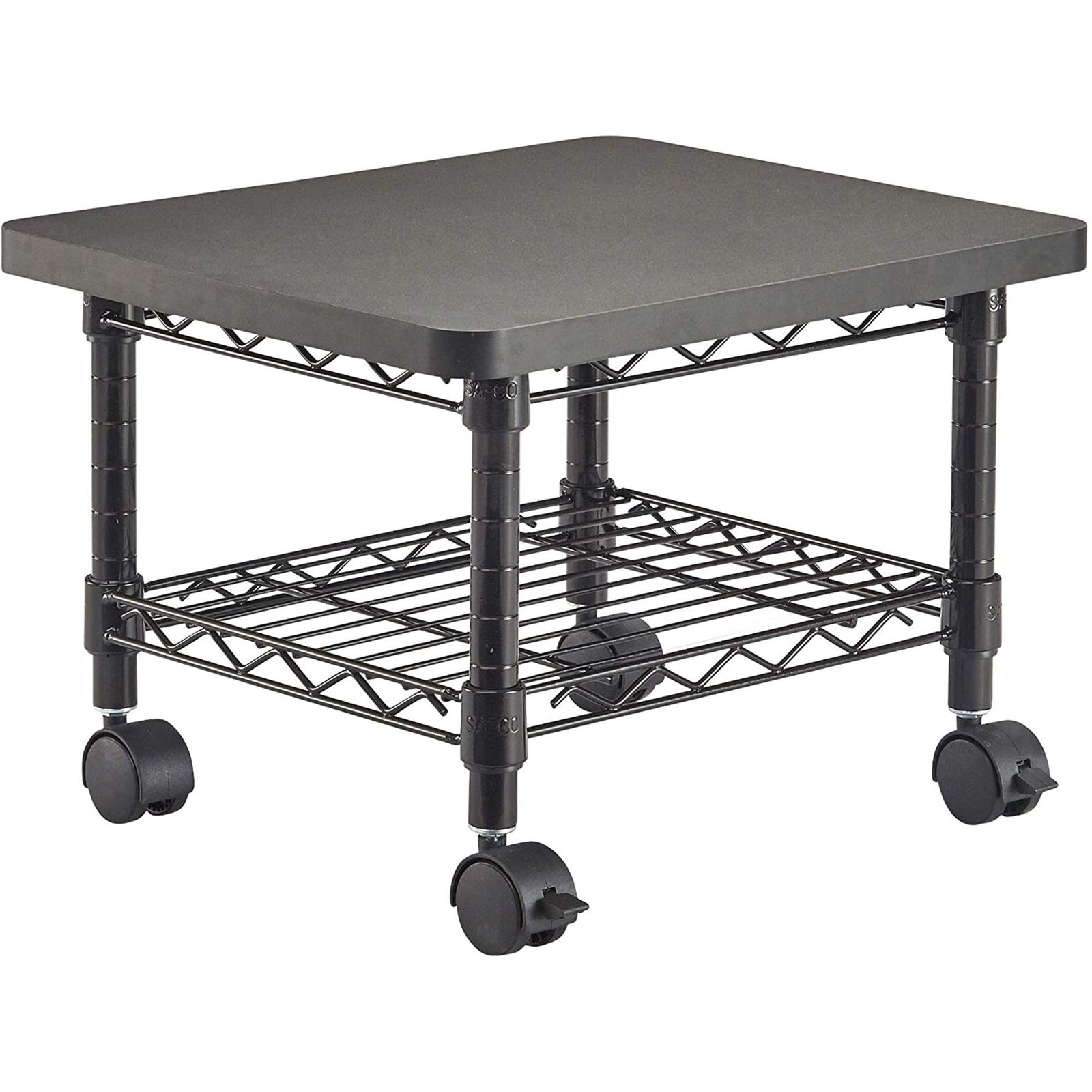 Onyx Rolling Cart Printer Stand, Under-Desk Mobile Utility Table for Home Off...