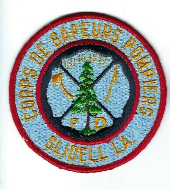 Corps de Sapeurs Pompiers Fire Dept. Slidell LA Louisiana patch - NEW! Clothback