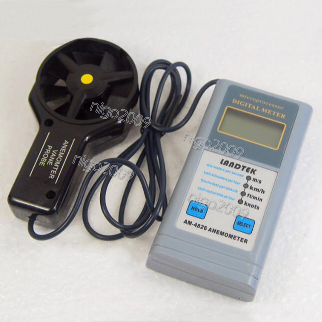Landtek AM-4826 Digital Anemometer Multifunctional Air Flow Speed Anemometer