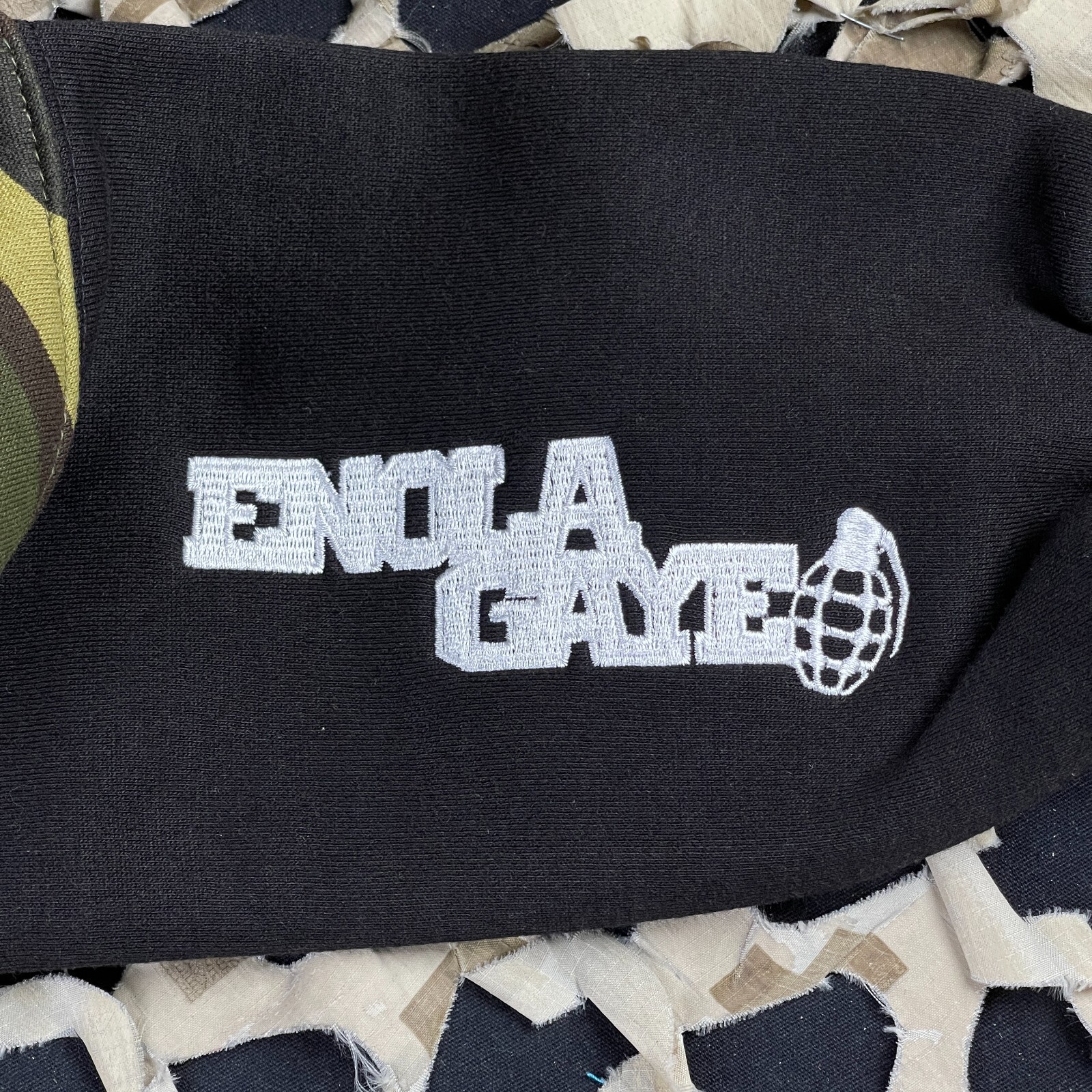 NEW Enola Gaye Tequila Pull Over Hooded Sweatshirt - Black - X-Large
