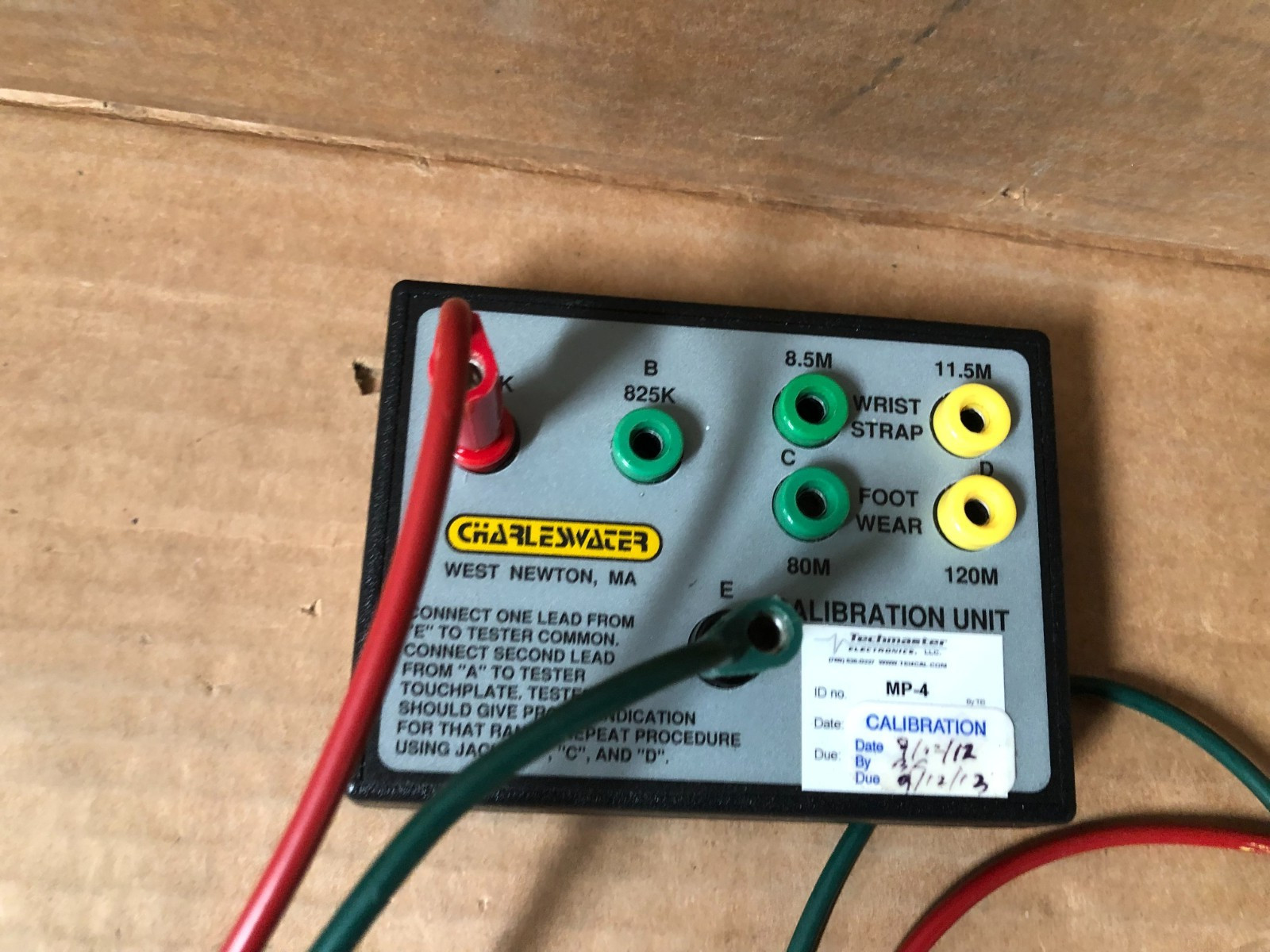 Charleswater model 10176 calibration unit