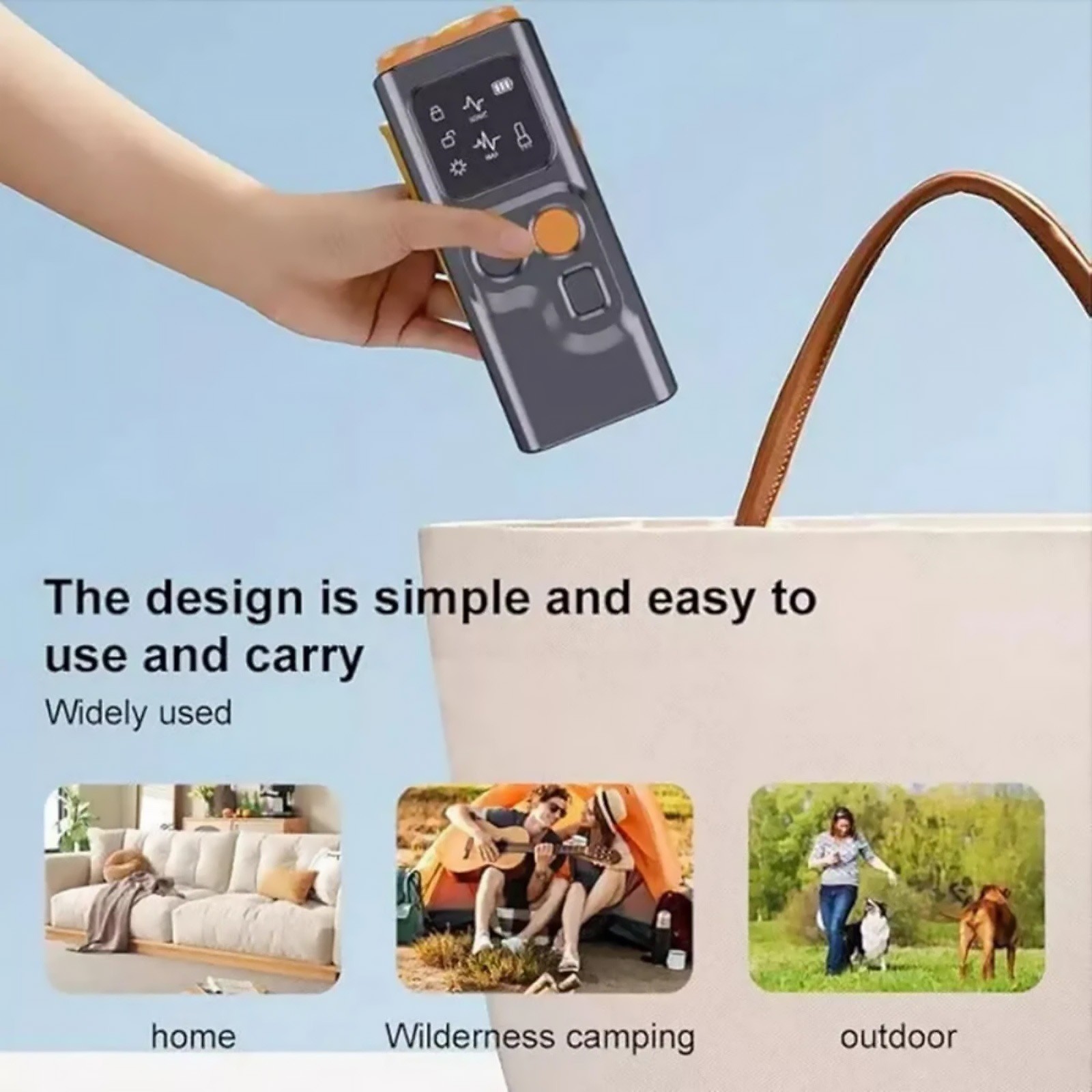 Ultrasonic Dog Training Device with Bark Deterrent and LED Flashlight Feature