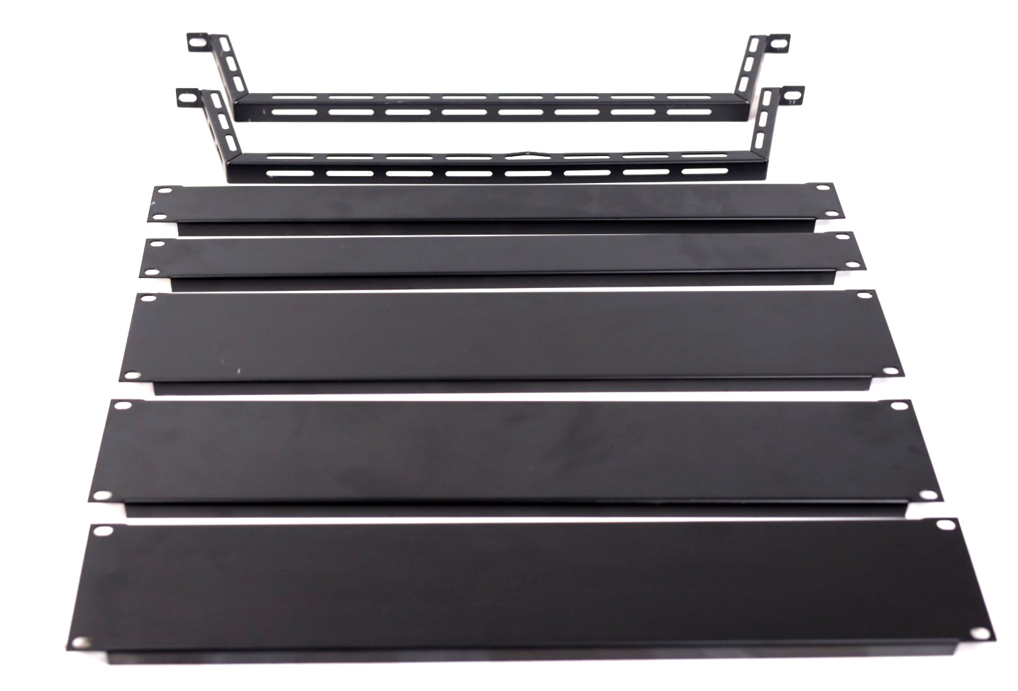 7 Middle Atlantic Flat Black Filler Panel Set 1U EB1 2U EB2 LBP Lace Bars u467