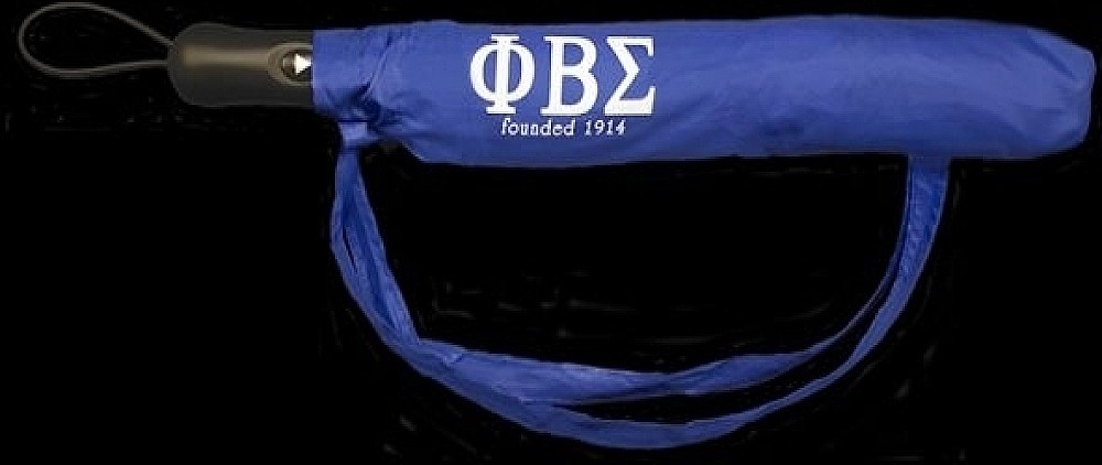 Phi Beta/Β Sigma 2 Fold Collapsible Umbrella [Blue]