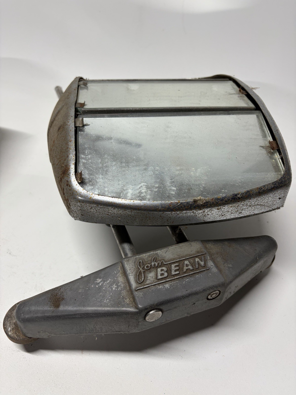 Set If 2 John Bean 1940s Visualiner Alignment Wheel Adjustable Clamp Mirrors