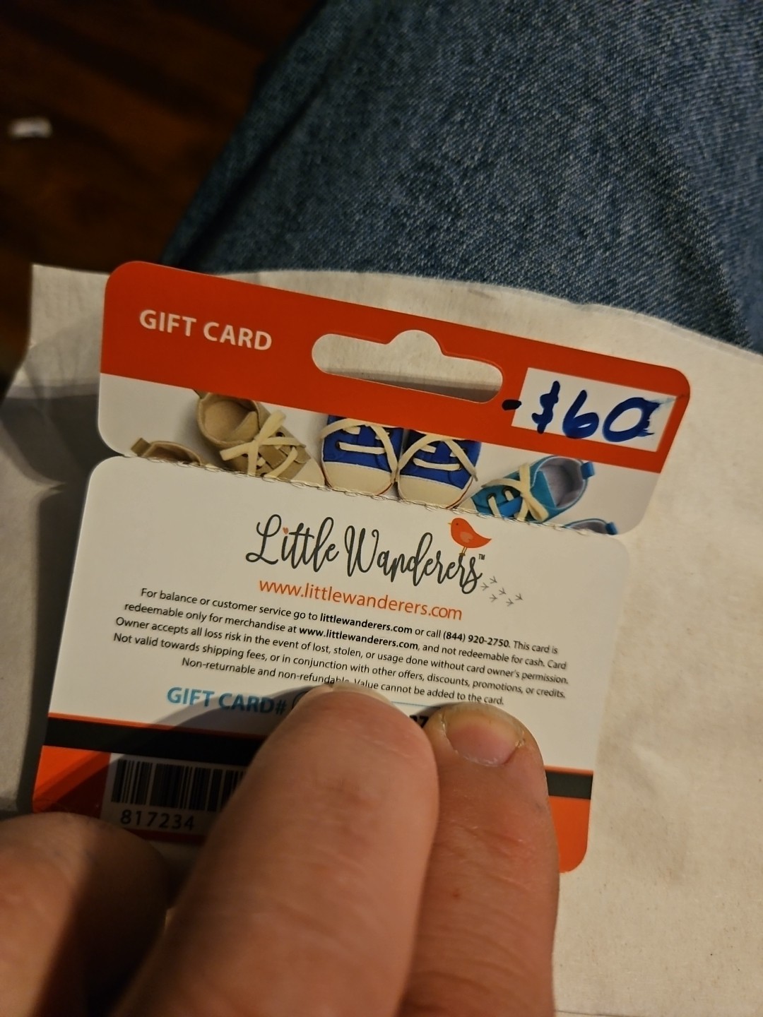 Little Wanderers Gift Card, $60