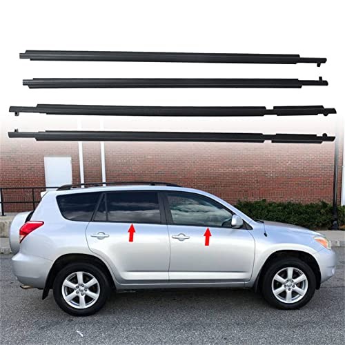 4pcs Weatherstrip Window Seal Car Window Moulding Trim Replacement for 2006