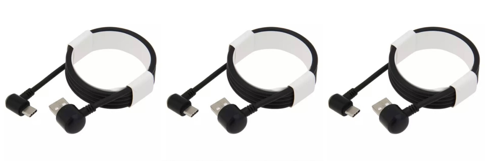 3-Pack 90 Degree Angle Type C Fast Charger Cable for iPhone 16 & Type-C Devices