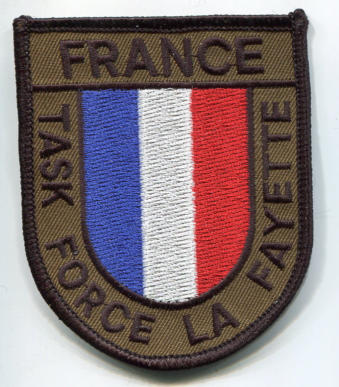 FRENCH FOREIGN LEGION Brigade La Fayette vêlkrö PATCH: Task Force La Fayette