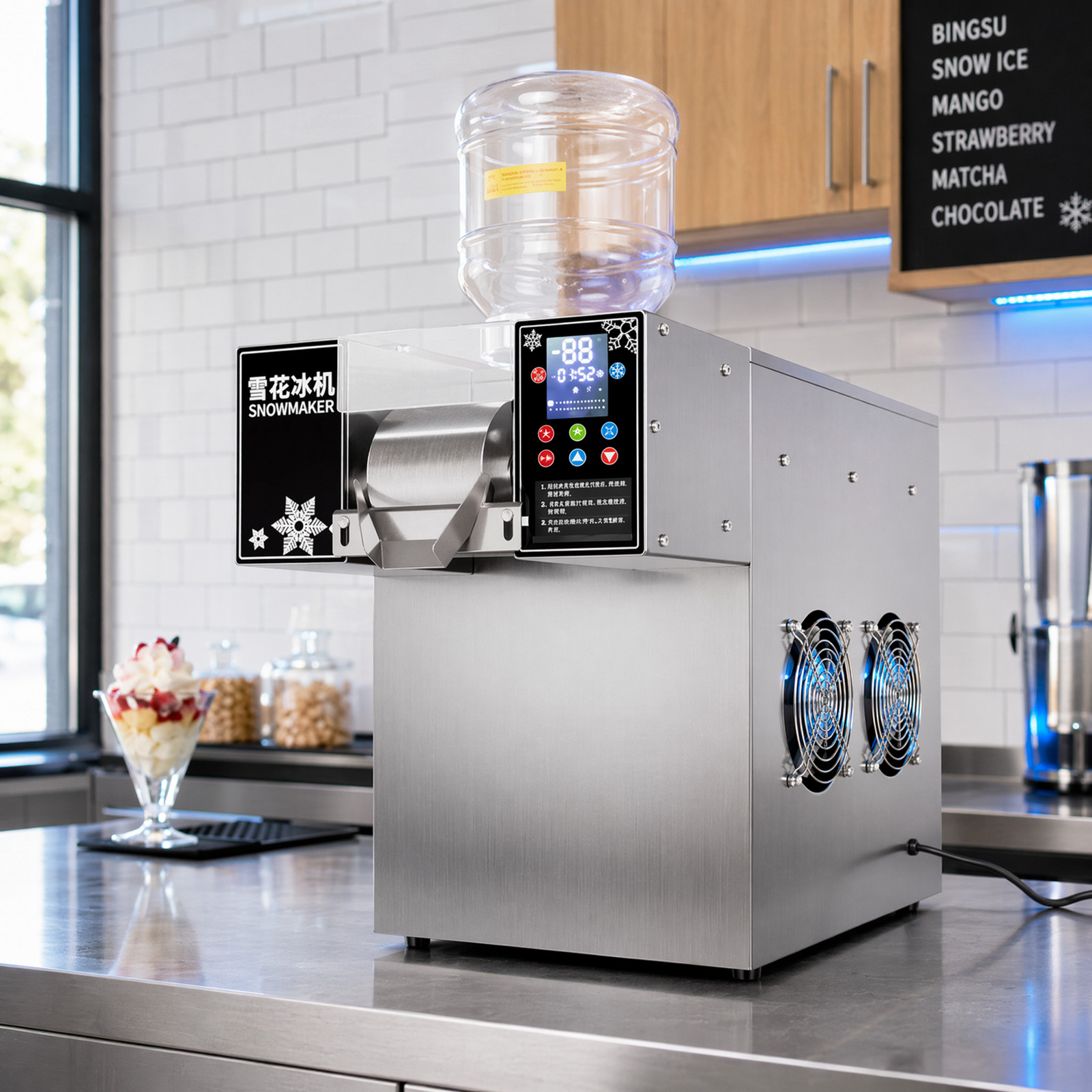Kolice Shaved Ice Machine Snowflake Ice Machine for home/commercial-265 LB / DAY