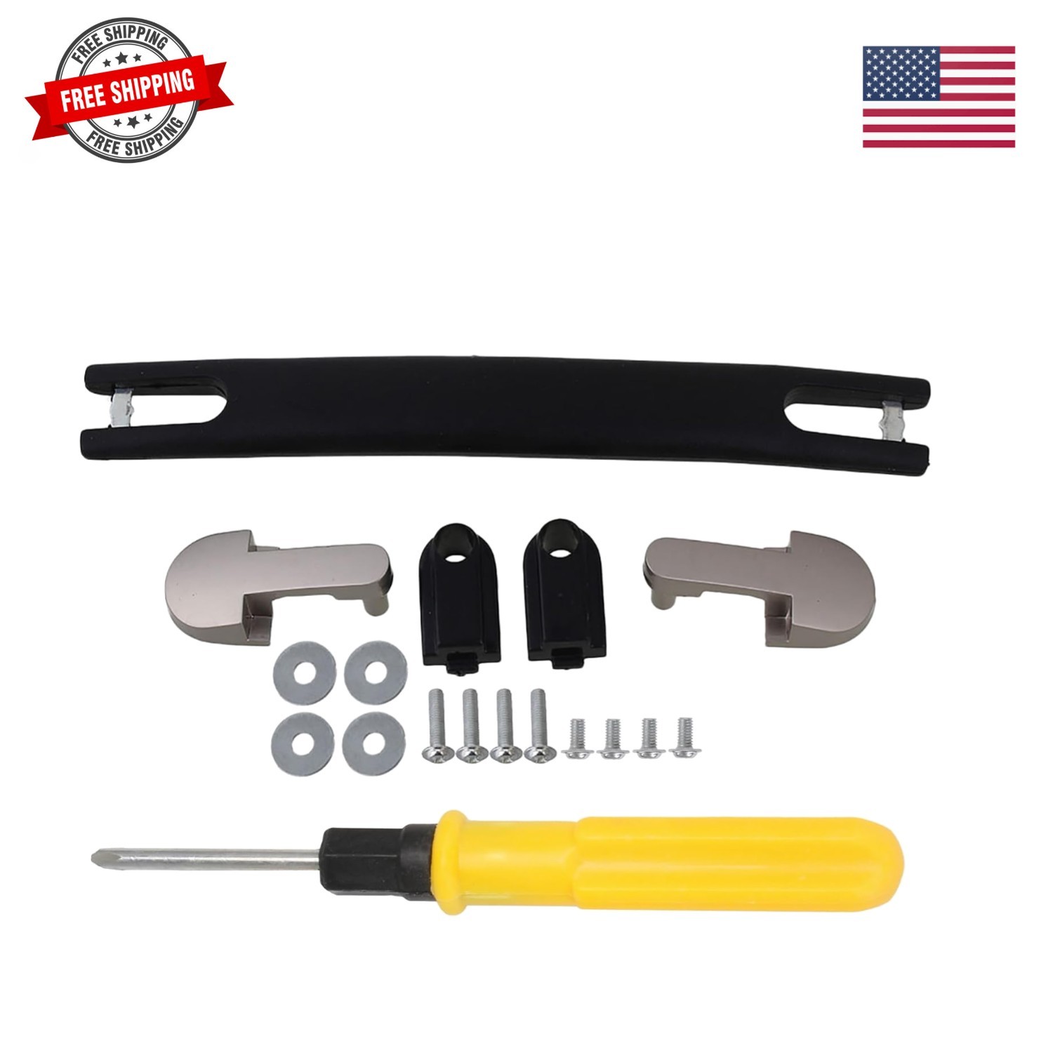 Black Flexible Spare Strap Handle Grip Replacement for Suitcase Luggage Case B05