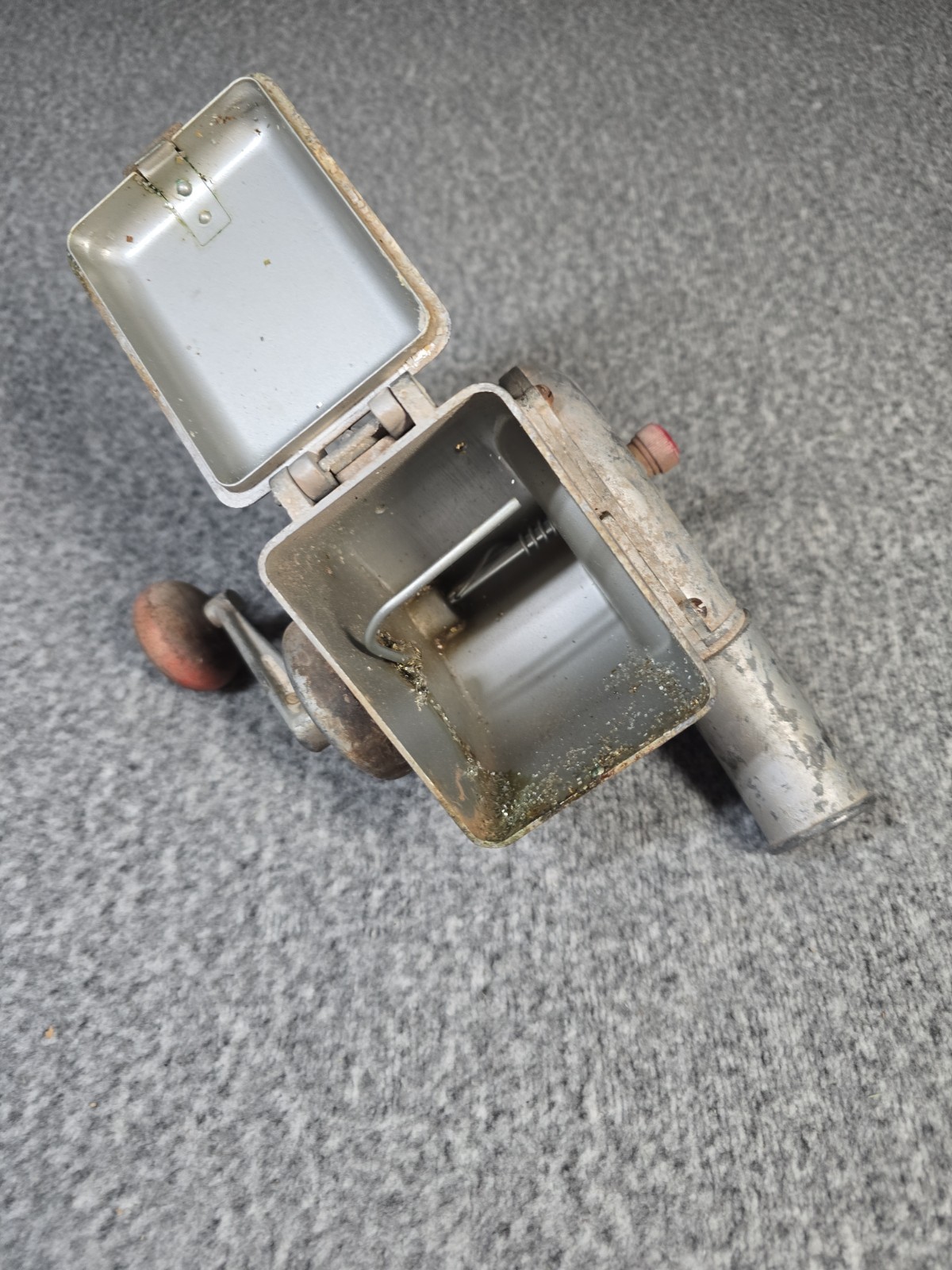 Antique Handheld Crank Handled Seeder From 1920's Handle Broken Off