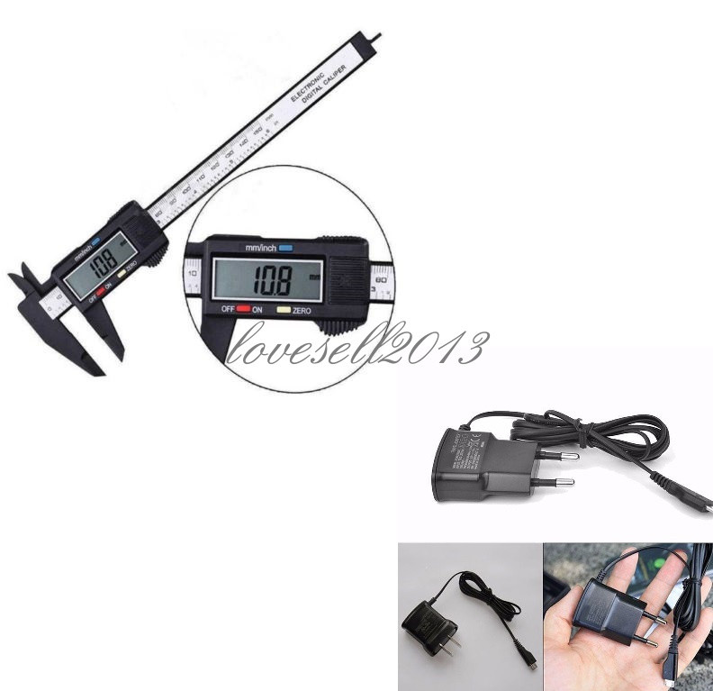 LCD Digital Electronic Carbon Fiber Vernier Caliper