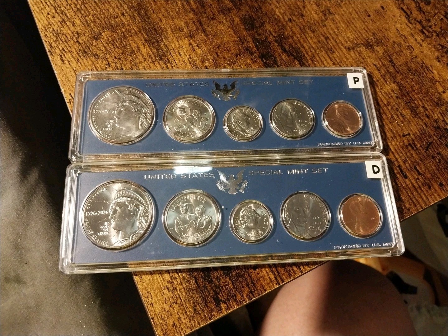 2026 SEMI-QUINCENTENIAL SET OF P+D W/2025 CENT VINTAGE HOLDERS 10COINS UNC.