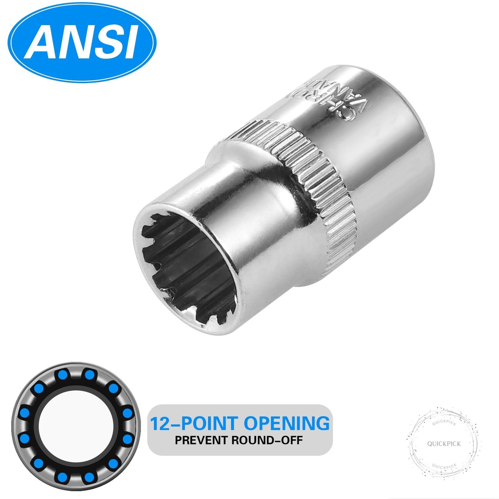 [10-Piece] 10mm Socket Set, 1/4-Inch & 3/8-Inch Drive Impact Socket, 6-Point &