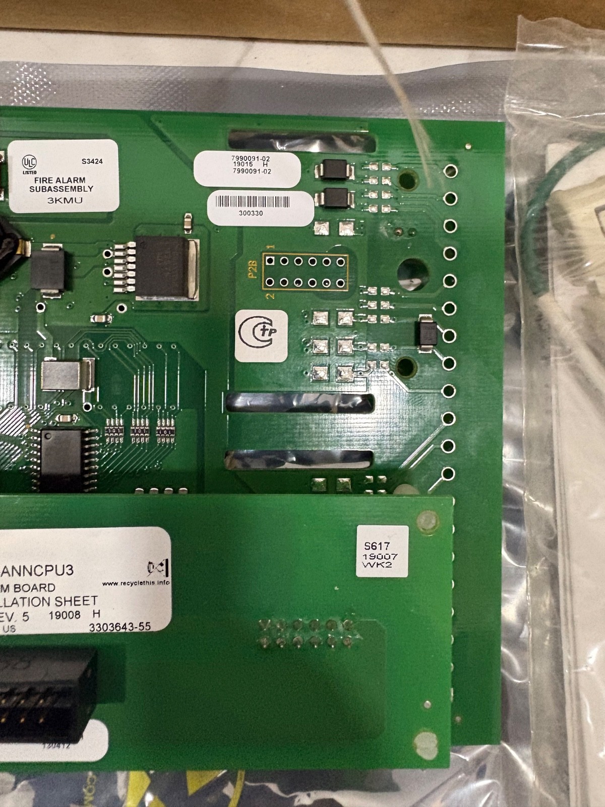 EDWARDS EST 3-ANNCPU3 CENTRAL PROCESSOR UNIT 3100650 REV 5