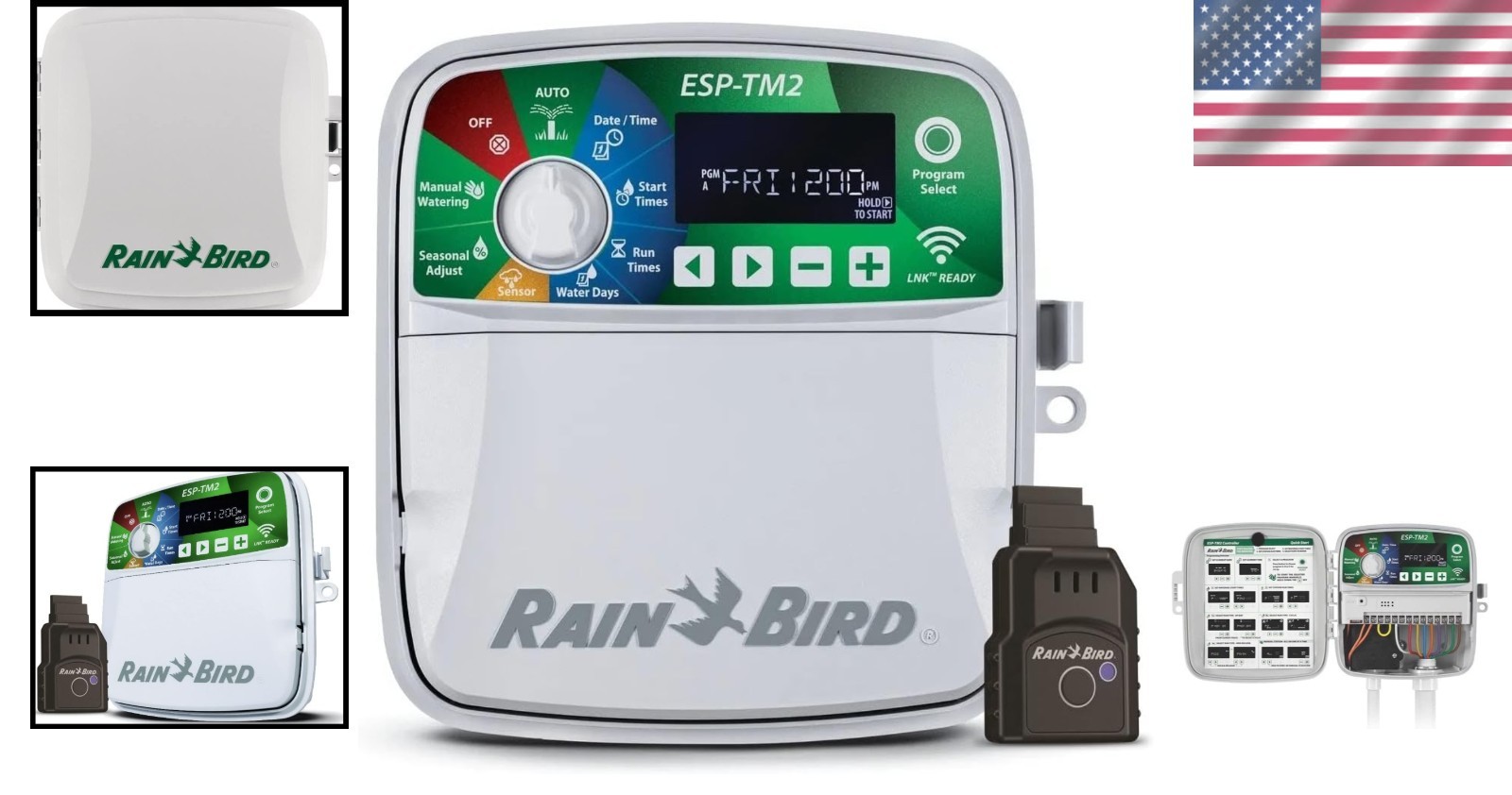 ESP-TM2 WiFi Irrigation Controller: 4-Zone Sprinkler System with LCD Display