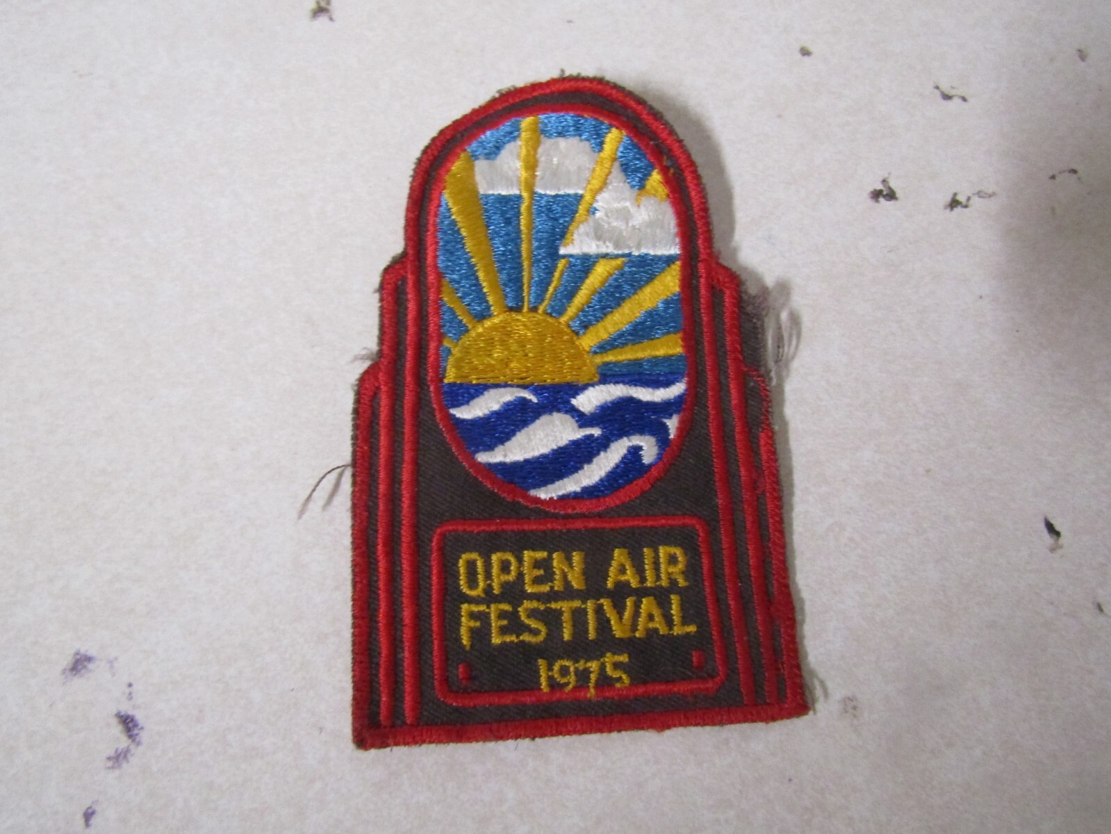 MILITARY PATCH SEW ON OLDER OPEN AIR FESTIVAL 1975