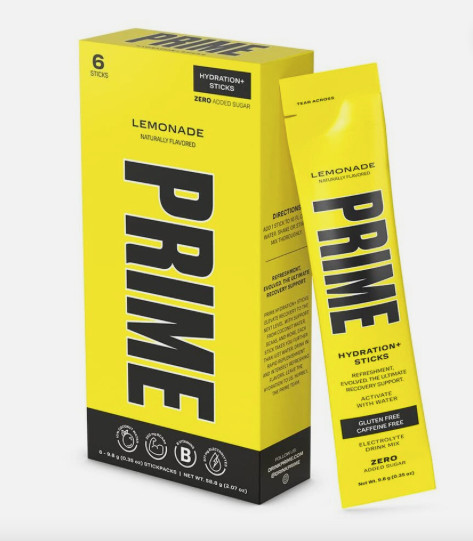 Prime Hydration LEMONADE 12 sticks total