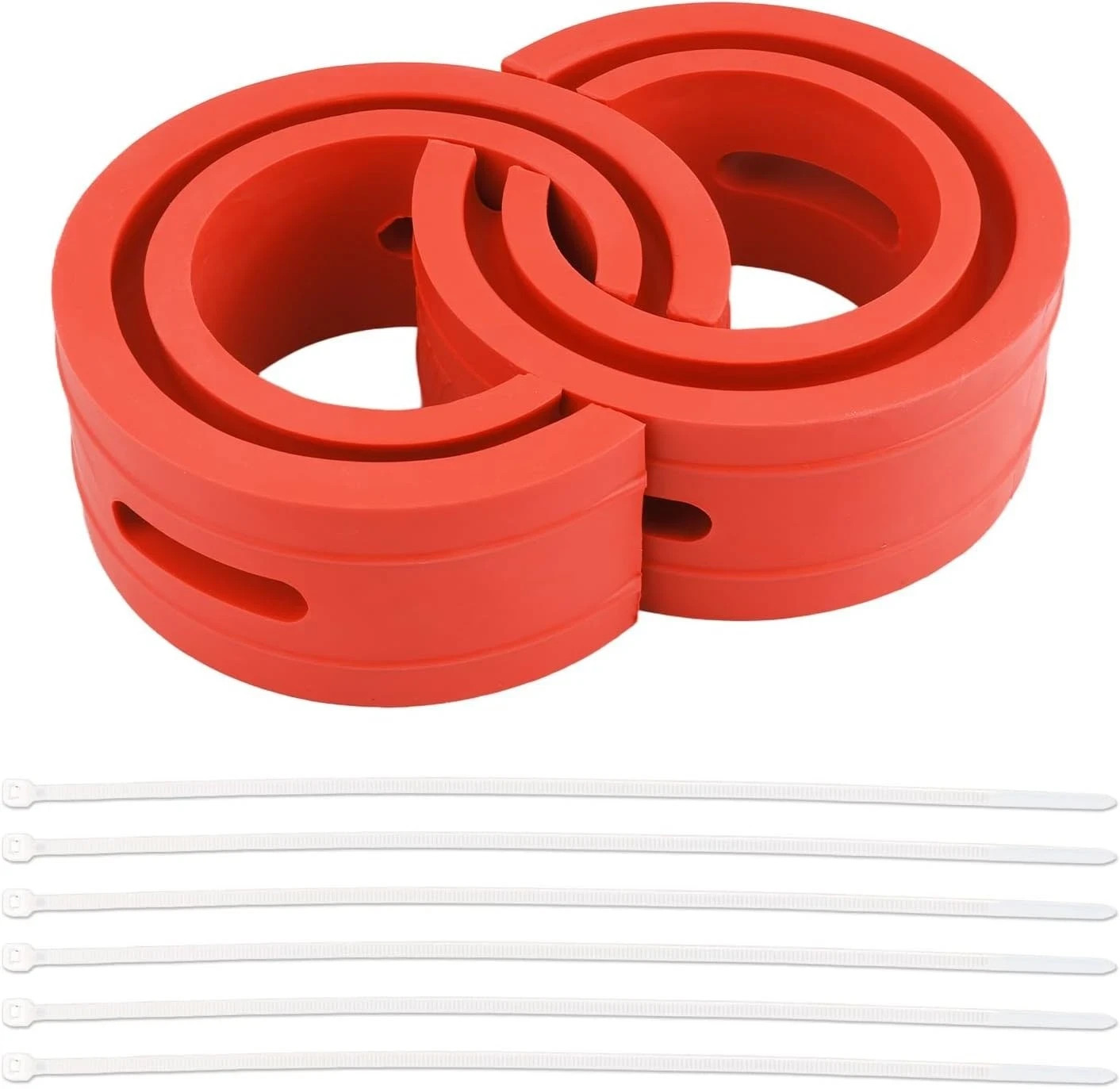 2 PCS Rubber Coil Spring Spacer for Car, Heavy-Duty Front Rear Spacer Booster fo