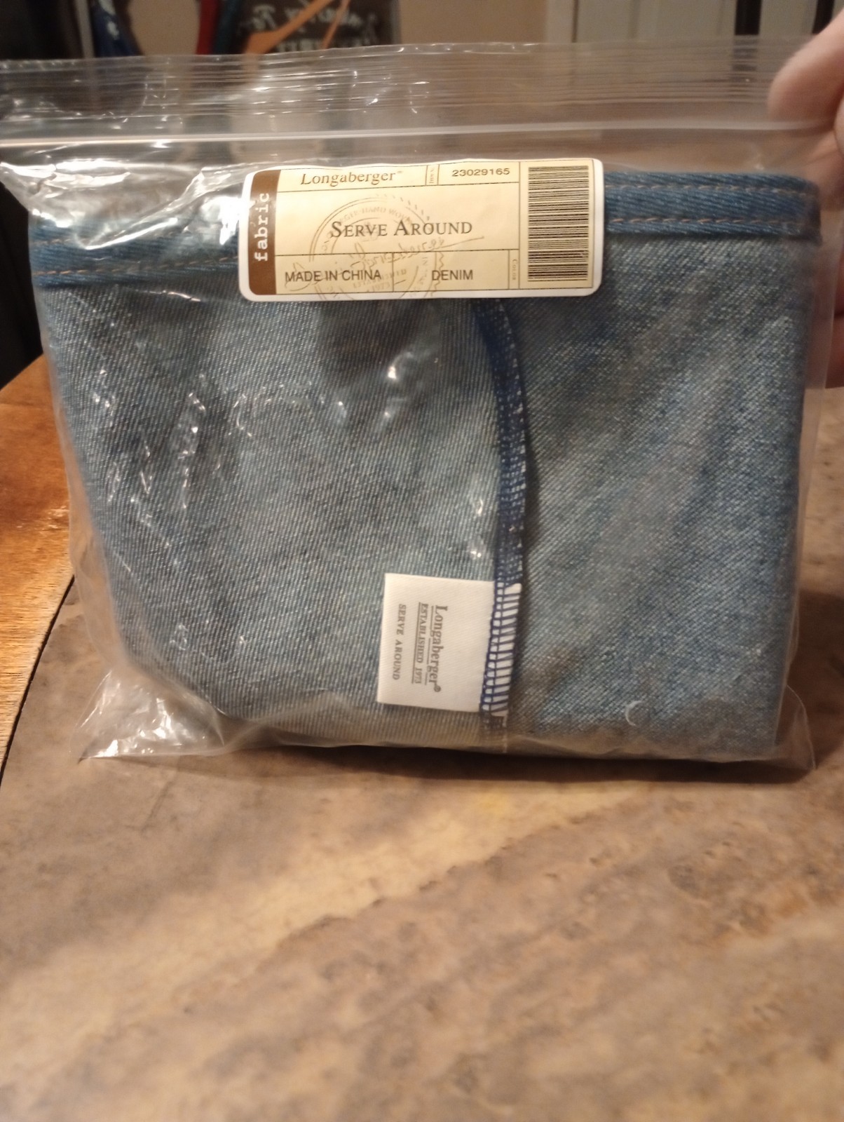 Longaberger Serve Around Denim Basket Liner Item # 23029165