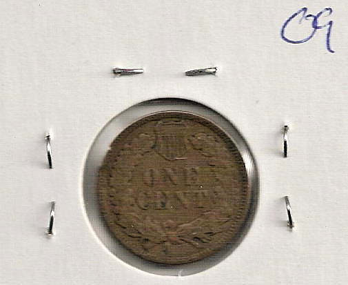1909 Indian Cent : Very Fine VF