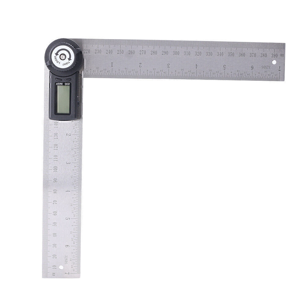 1pc 7" Electronic Protractor Digital Goniometer Angle Finder Miter Gauge Ruler