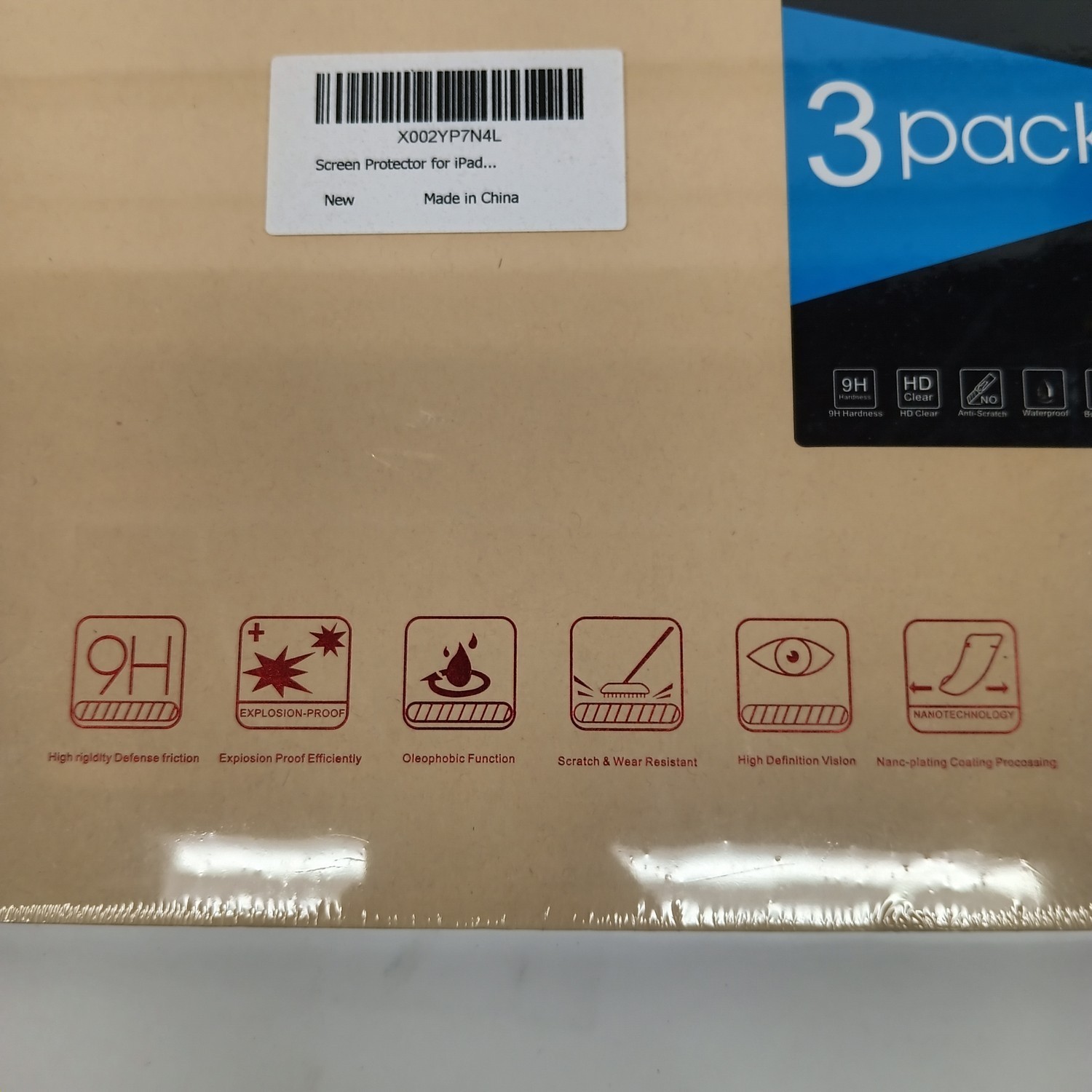 Glass Screen Pro Premium Tempered - 3 Pack - X002YP7N4L