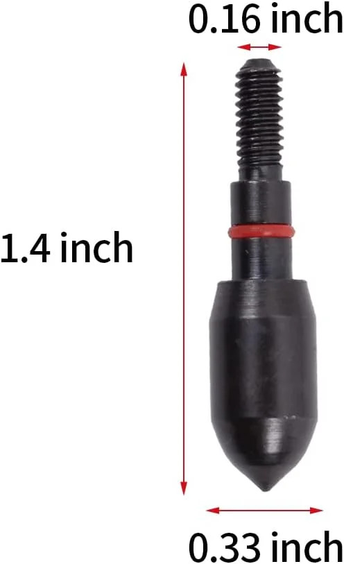 Practice Archery Field Points - 12 Pack 100/125 Grain 5/16 Screwed-in Target Arr