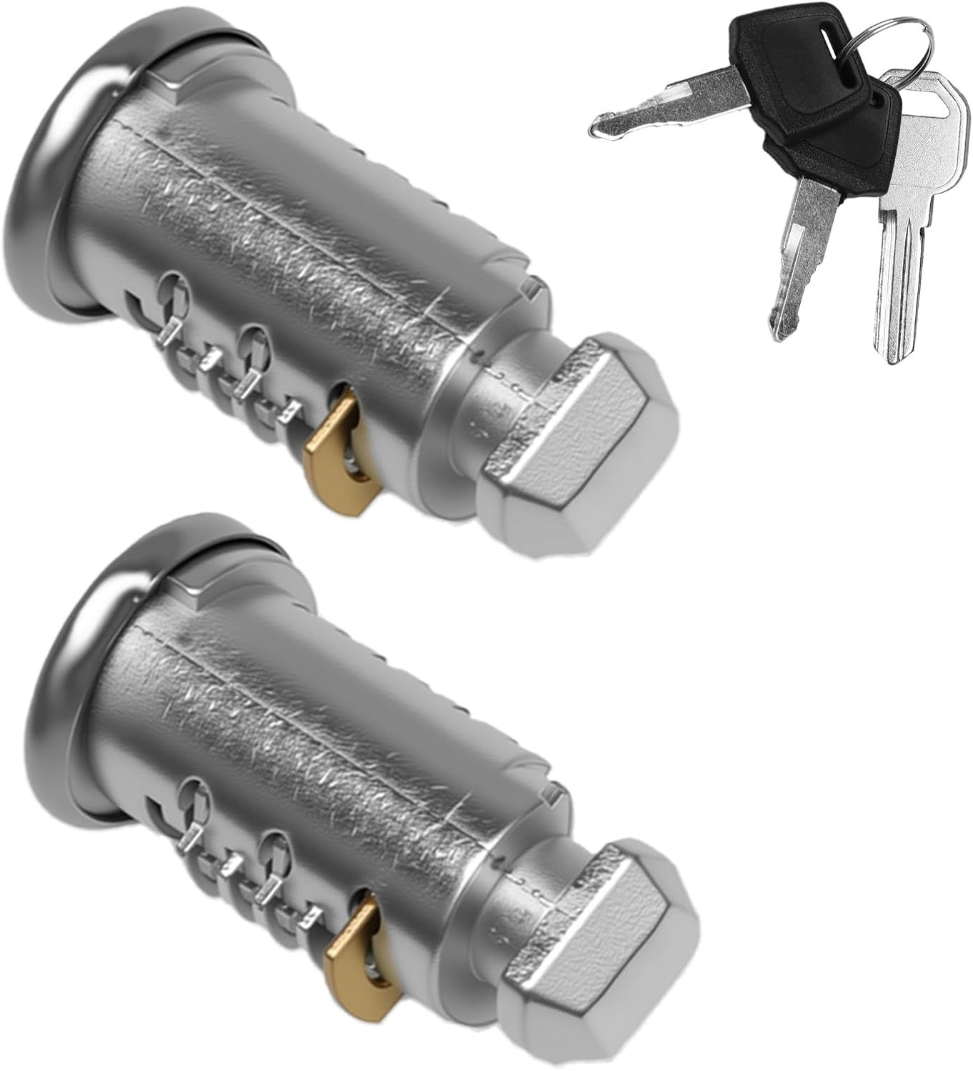 2 Pack Lock Cores with Keys Compatible with Thule One-Key System, Lock Cylinder