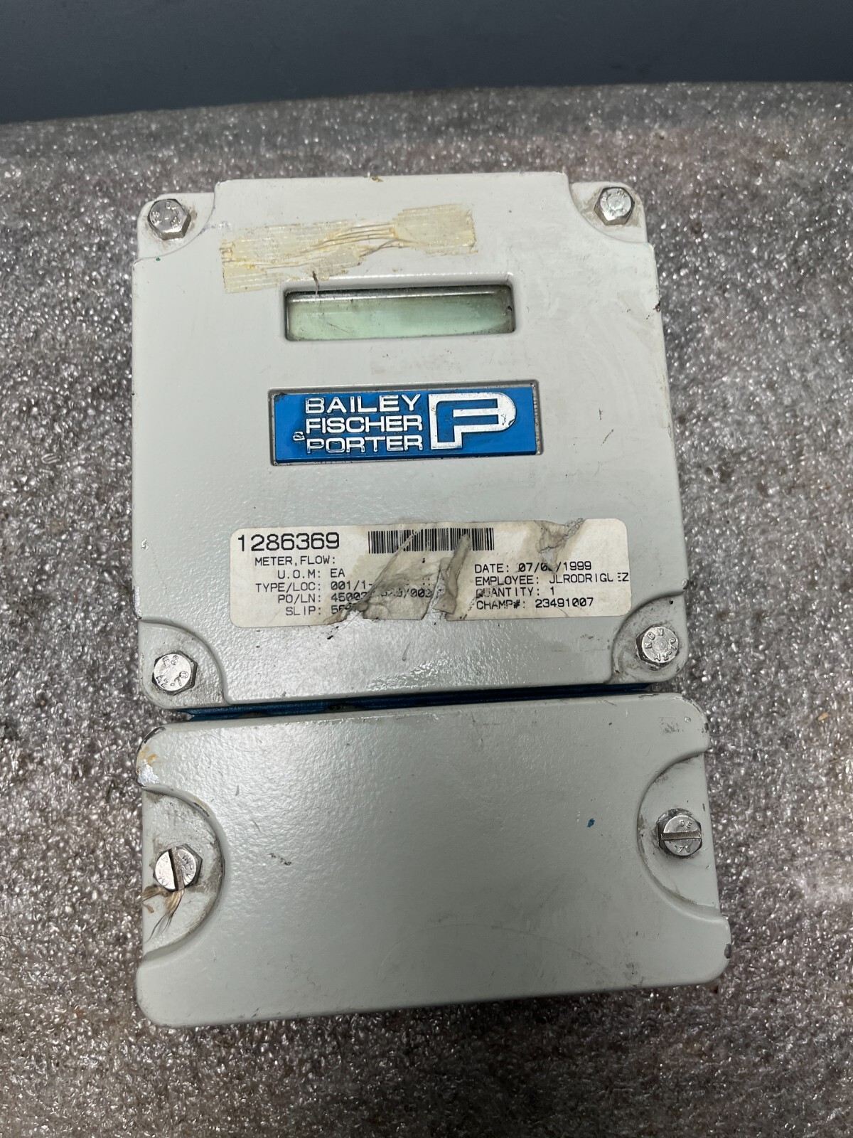 FISCHER & PORTER 699B394U01 VORTEX 4 FLOW SENSOR,