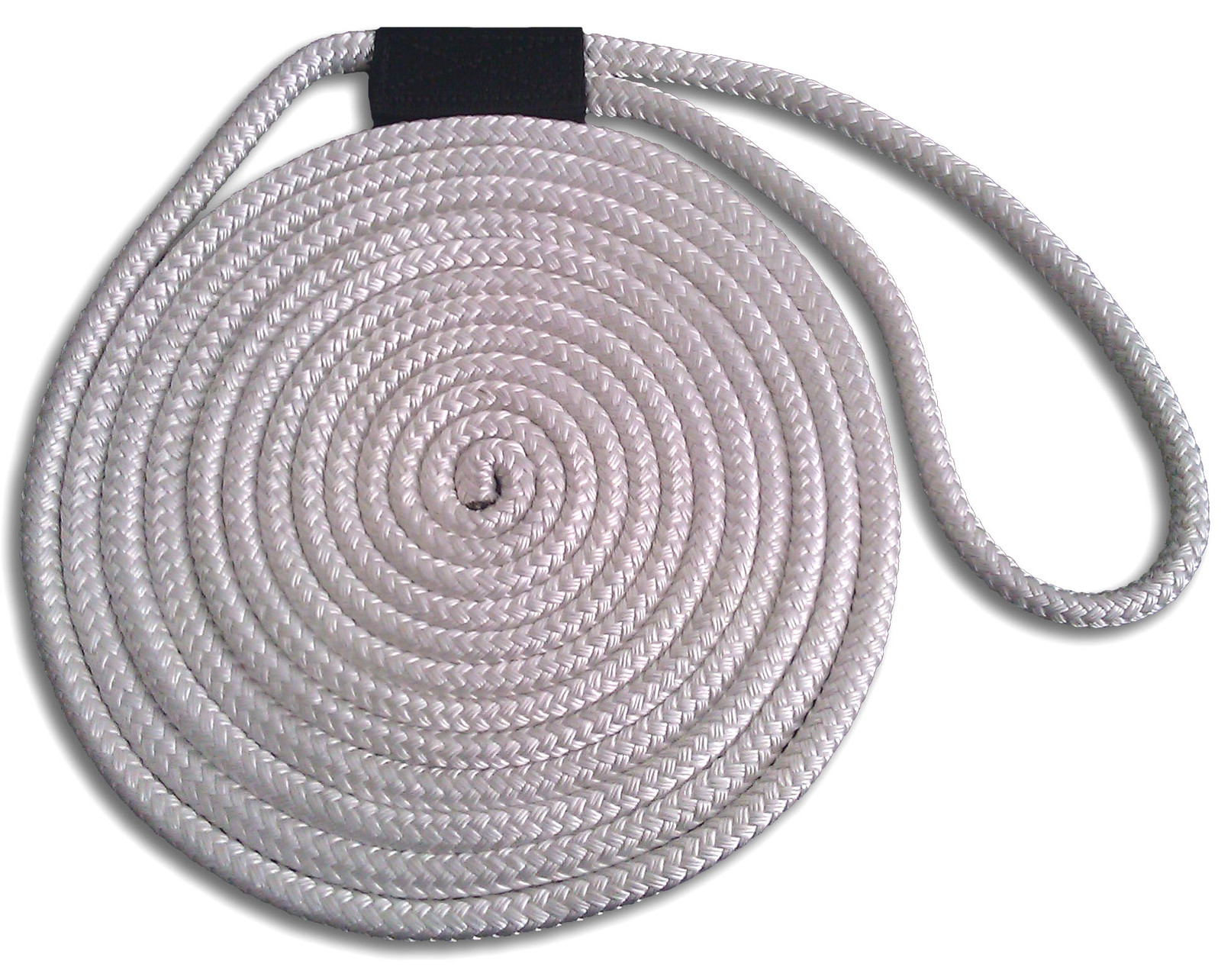 3/8" x 30' Double Braid Nylon Dock Lines - White - Made in USA