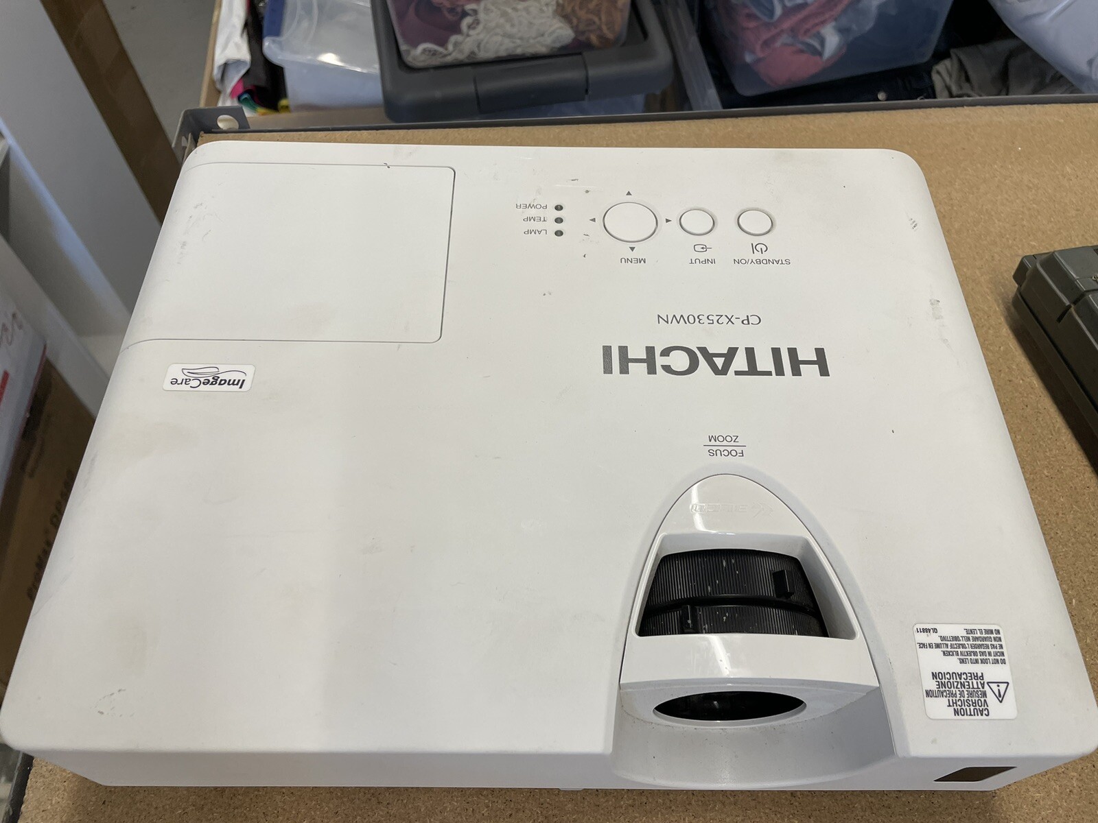Used Hitachi CP-X2530wn 2700 Lumens 3LCD Projector Computer HDMI VGA