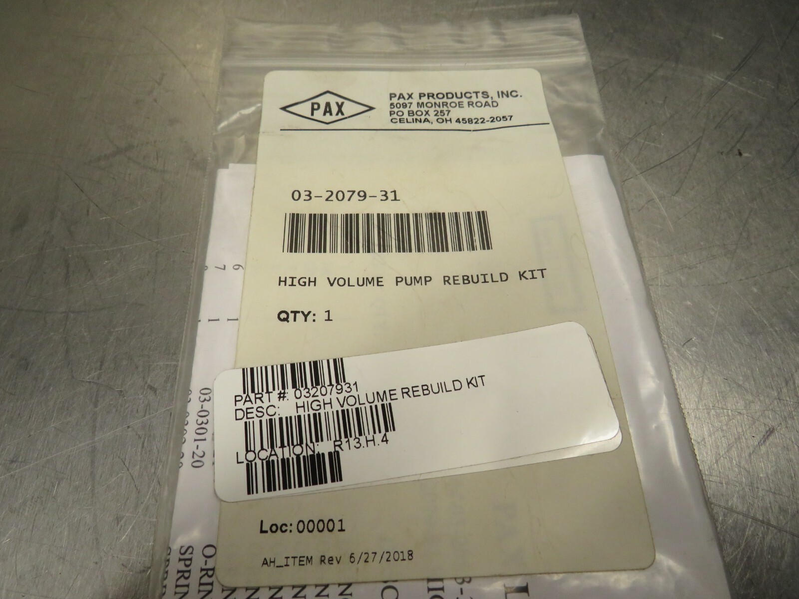 PAX 03-2079-31 Kit