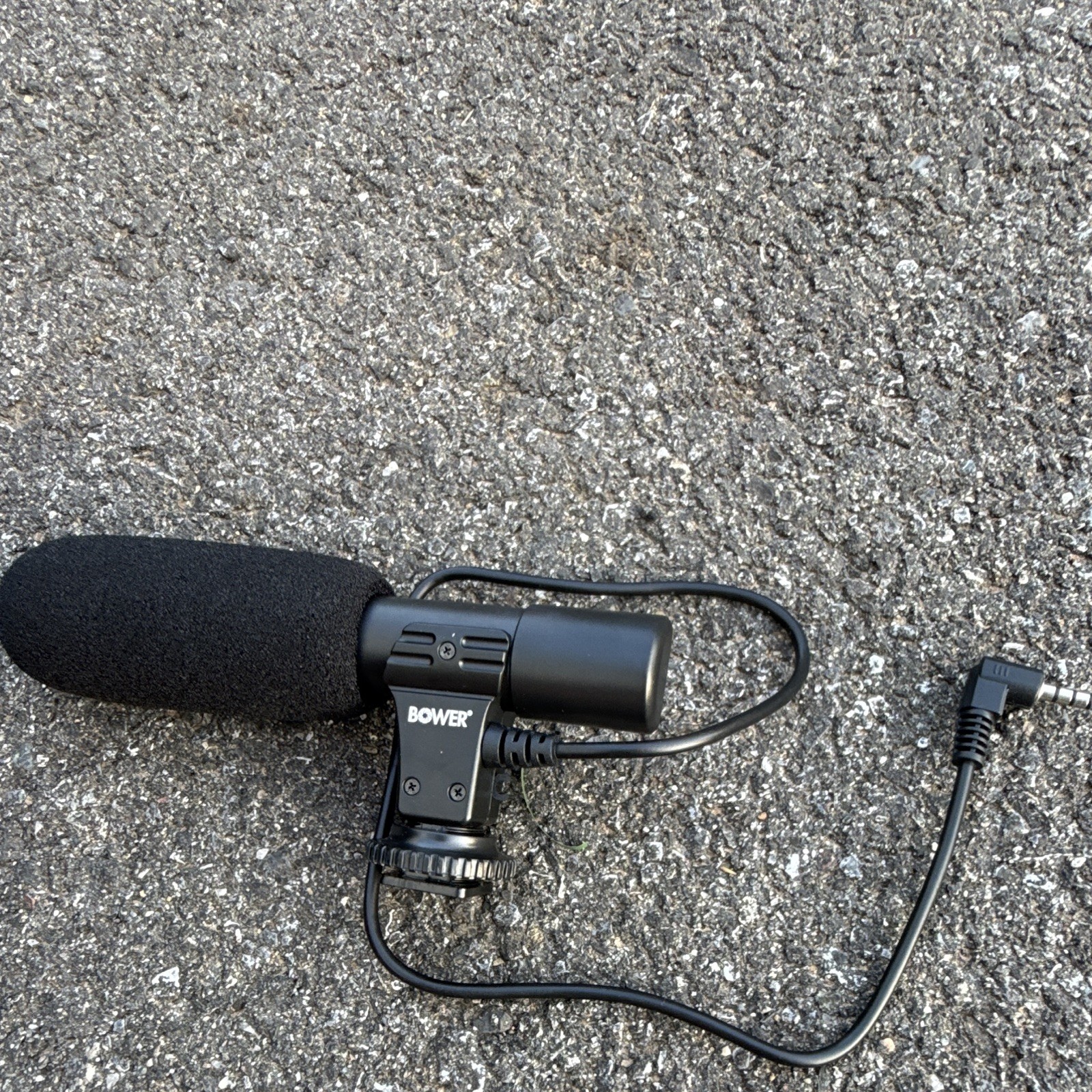 Bower MIC150 Shotgun On-Camera Microphone 3.5mm TRS Shoe Mount Black