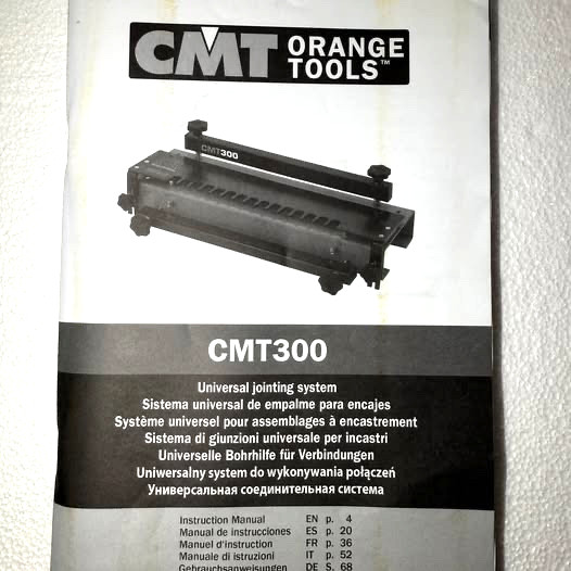 CMT 300 ORANGE TOOLS UNIVERSAL 12" DOVETAIL JIG JOINTING SYSTEM