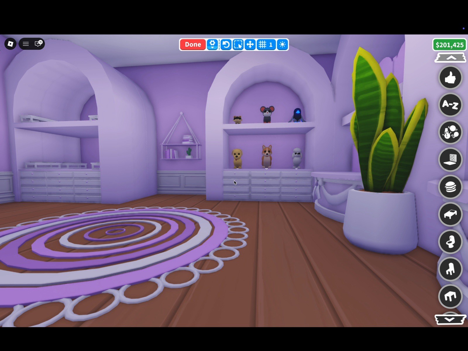 adopt me purple grinding house 💜👾🏡