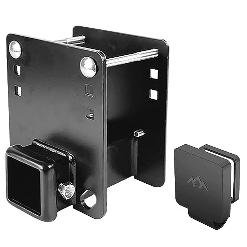 Adapter Receiver Fits for 4 x 4 inches RV Bumper Square Hitch Receiver 2 inch