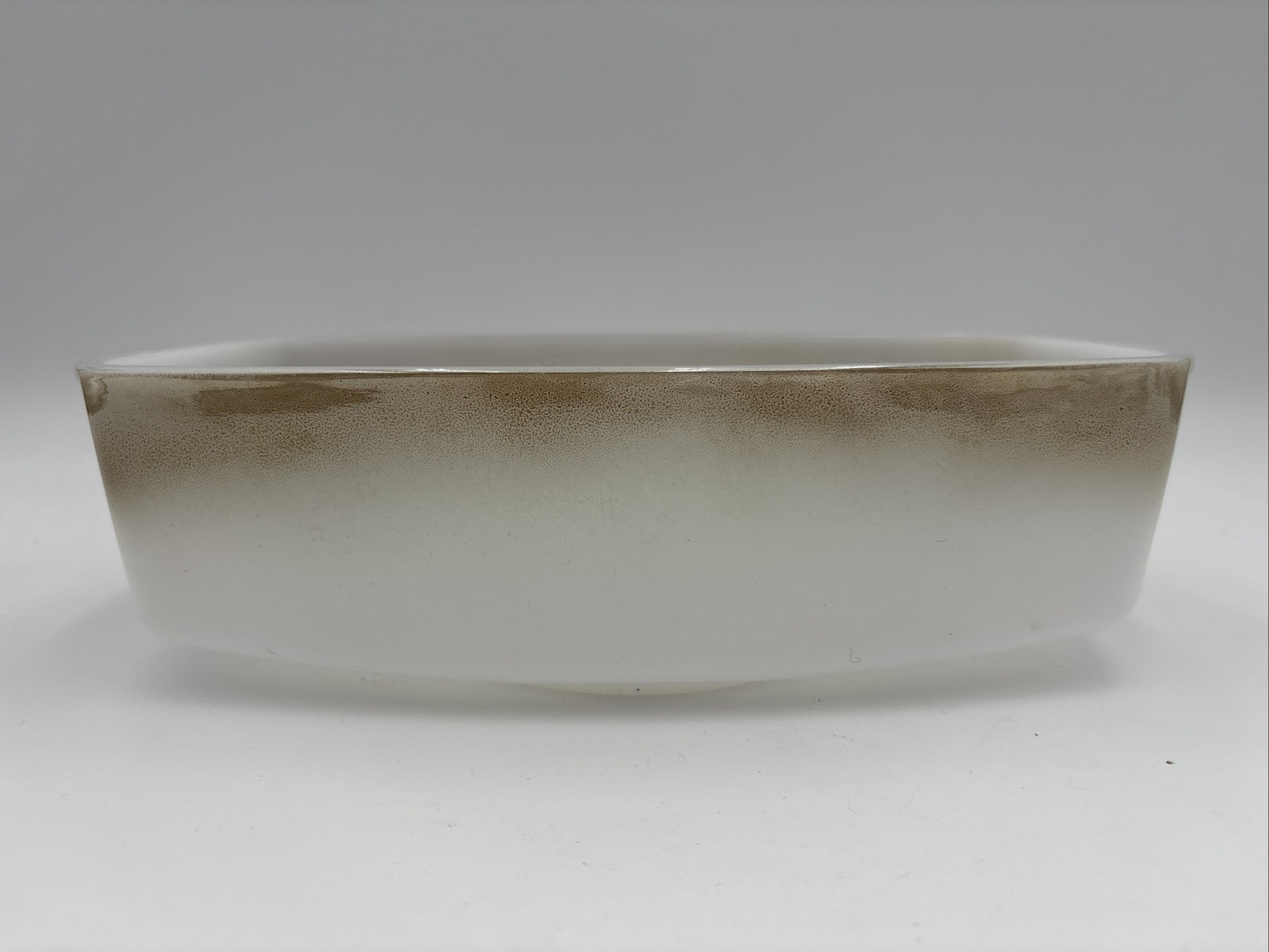 Federal Glass Iridescent Moss Milk Bread Baking Loaf Dish