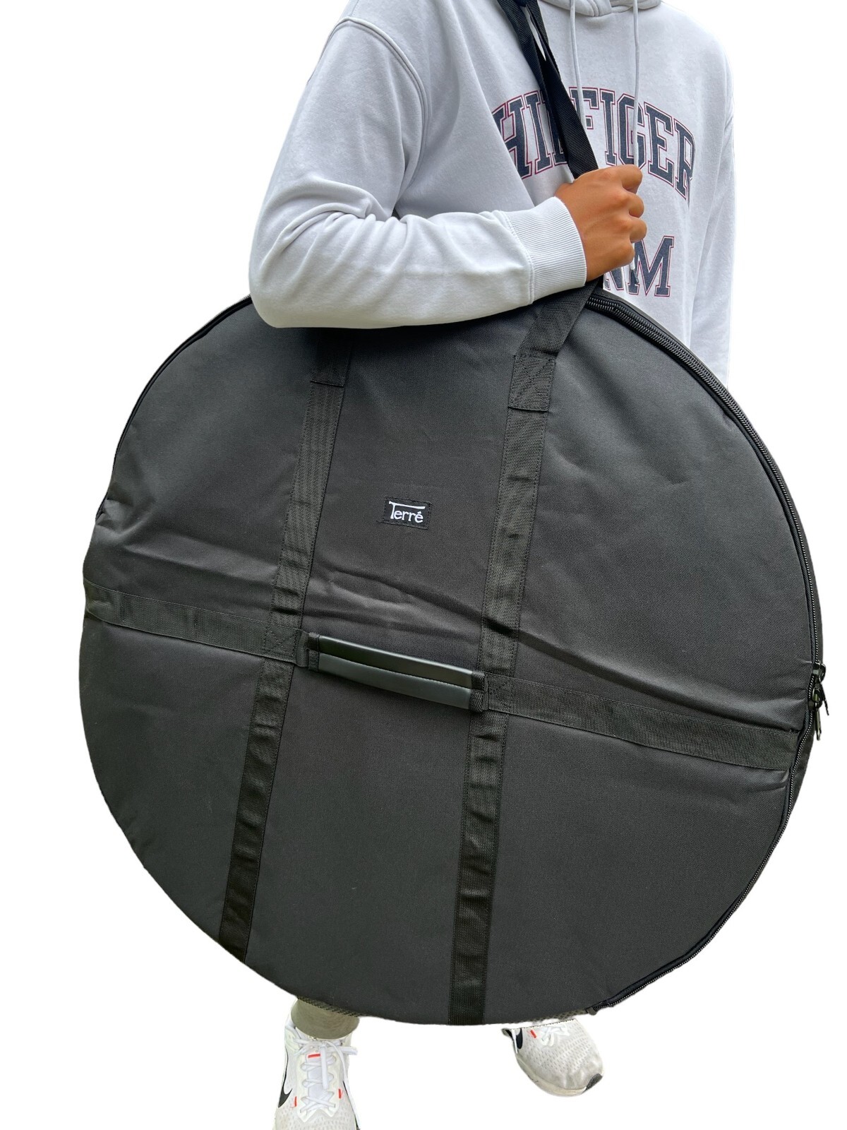 Deluxe Bag Shaman drum 32 inch black Nylon, Frame drum