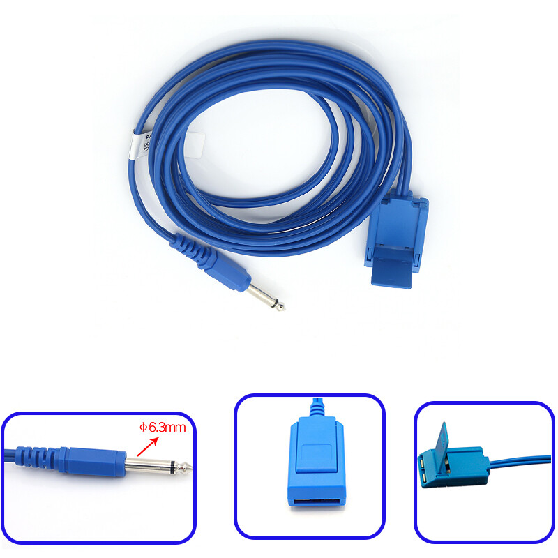 REM Patient Grounding ESU Electrosurgical Plate Cable Negative Cautery Monopole